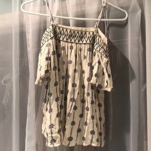 Beige off the shoulder top from Target